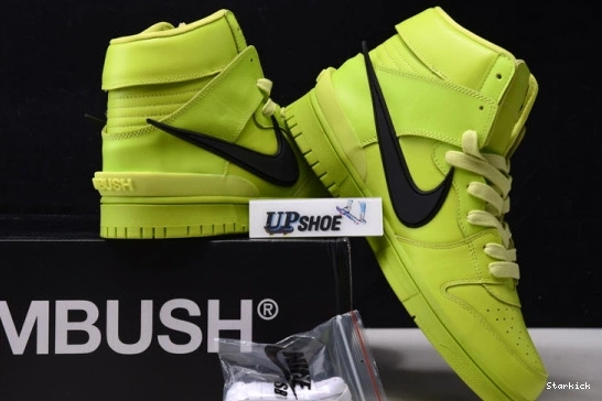 Flash CU7544-300 Nike Lime Dunk AMBUSH High 1226